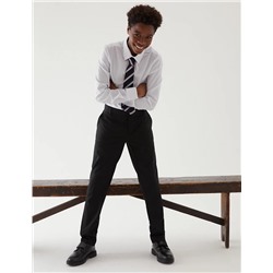 Boys' Skinny Leg Plus Fit School Trousers (2-18 Yrs)