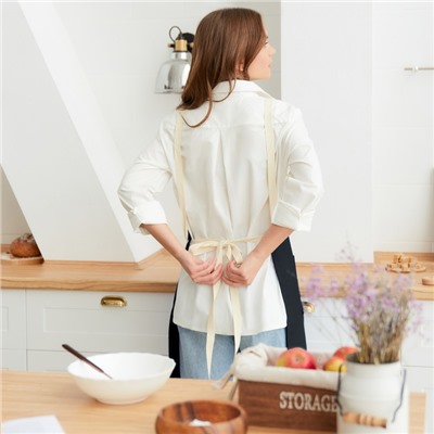 Фартук Этель Minimalist design black 60х70см. 45%лён, 55%хл 395 г/м2
