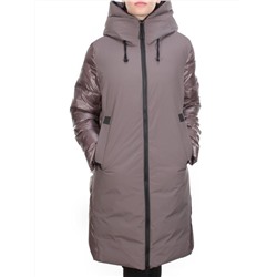 2235 BROWN Пальто женское зимнее AKIDSEFRS (200 гр. холлофайбера)