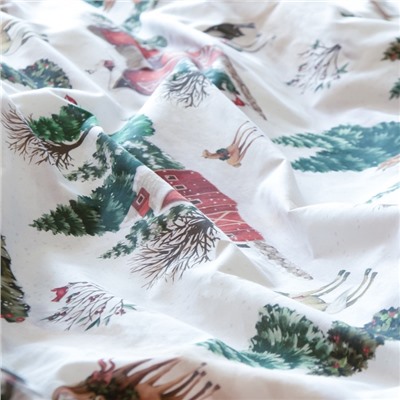Постельное бельё "Этель" Winter ranch 1.5 сп 143х215 см,150х214 см, 70х70 см 2 шт,поплин 125 г/м2