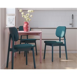 Стул Saga, рогожка, сине-зеленый