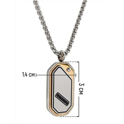 Кулон из стали на цепочке