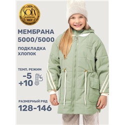 Куртка утеплённая для девочки NIKASTYLE 4м5025 Оливка