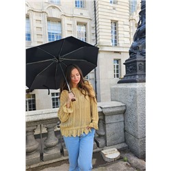 L449-01 Black (Черный) Зонт женский механика Fulton