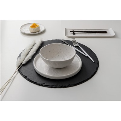 Салатник Magistro Slate, 620 мл, d=16 см, фарфор, белый