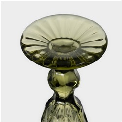 Бокалы для шампанского Magistro «Круиз», 160 мл, 7×20 см, стекло, набор 6 шт., зелёные