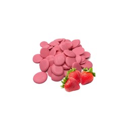 Кондитерская глазурь Шокомилк в монетах со вкусом клубники со сливками 200 гр/ФСД