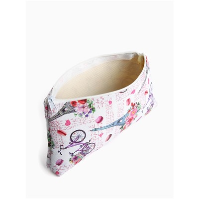 Косметичка-пенал на молнии, плоская, маленькая, с принтом, разноцветная