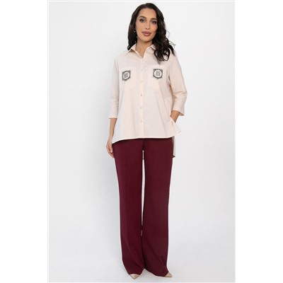 Рубашка с карманами Аристократка (бежевая) Б14357-10М