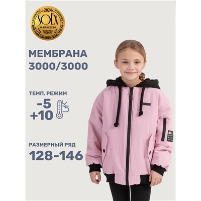Куртка утеплённая для девочки NIKASTYLE 4м4225 Пудра