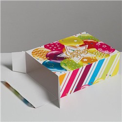 Коробка подарочная складная, упаковка, «Шары», 22 х 30 х 10 см