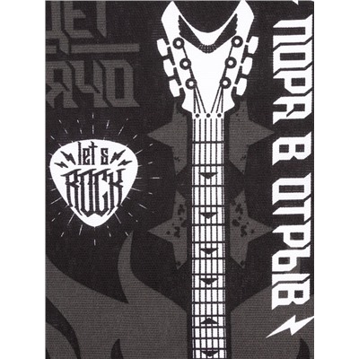 Набор кухонных полотенец Доляна Rock'n'roll, 35×60 см-4 шт., 100% хлопок