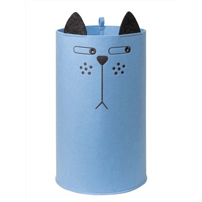 Органайзер для хранения "Корзинка "FUNNY" Котяра голубой", 30х30х48см, 29л