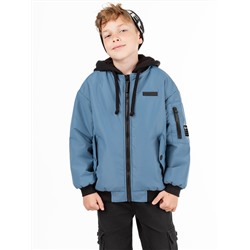 Куртка утеплённая для мальчика NIKASTYLE 4м5525 Джинс Nikastyle