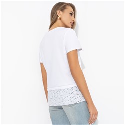 Футболка комбинированная, Романтика с перчинкой