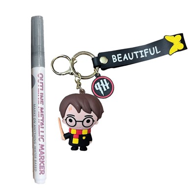 Набор создай свой рюкзак "Гарри Поттер, с брелоком" (рюкзак, маркер, брелок)