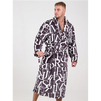 Халат Мистер буквы коричневый ИвК