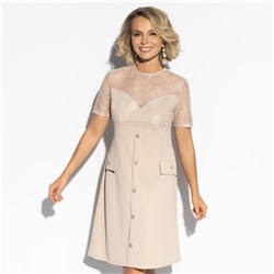 Платье нарядное, Воплощение женственности (бежевое)