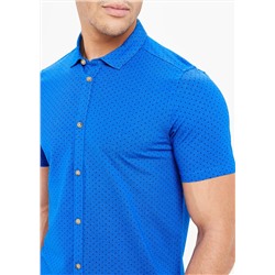 Short Sleeve Dot Print Jersey Shirt