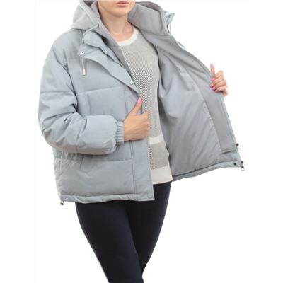 H24-088 GRAY/LT. BLUE Куртка демисезонная женская (120 гр. холлофайбер)