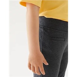 Girls' Skinny Leg Knitted School Trousers (2-18 Yrs)