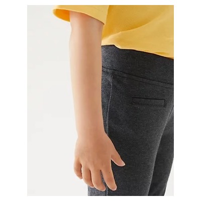 Girls' Skinny Leg Knitted School Trousers (2-18 Yrs)