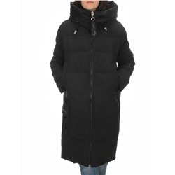 C1046 BLACK Пальто зимнее женское (200 гр. холлофайбер)