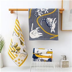Cotton gauze towel, children's scarf for kindergarten, wholesale