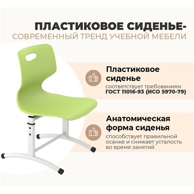 Стул Дельта SHT-S-TN27/3-5
                        д3-5 мятный / белый муар