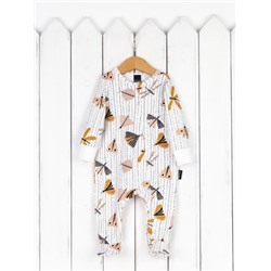 Комбинезон на стопе Baby Boom К371/5-И(Н) я731 Мотыльки и стрекозы