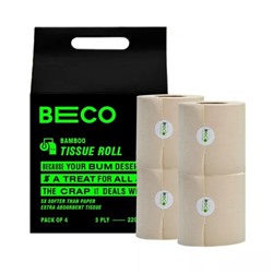 Набор Бамбуковой туалетной бумаги (8 шт), Bamboo Tissue Roll Set, произв. Beco