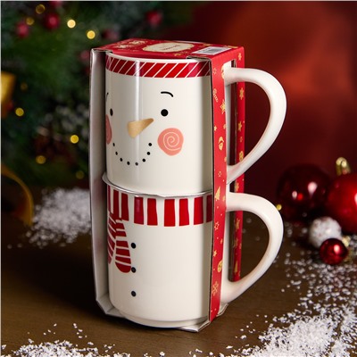 НАБОР КРУЖЕК LEFARD "SNOWMAN" 2 ШТ. 285МЛ