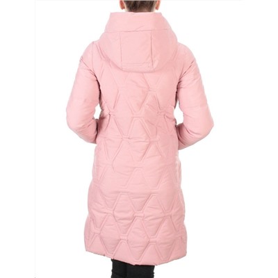 2158  PINK Пальто зимнее облегченное  женское YINGPENG (150 гр .холлофайбер)