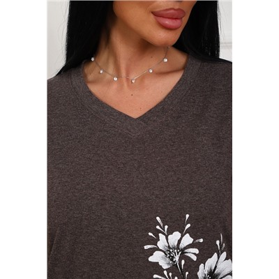 Женская футболка 29540 / коричневый