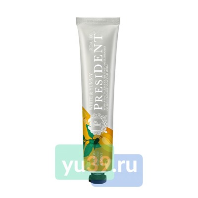 Зубная паста PresiDENT White & Yummy Манго-мусс с мятой, 75 мл.