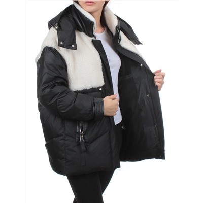 350-X01 BLACK Куртка зимняя женская (200 гр. холлофайбер)