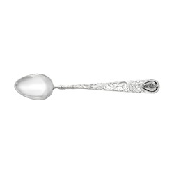 Ложка из серебра литье частично-черненое