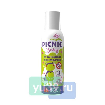 Средство акарицидно-репеллентное аэрозоль Picnic Baby от клещей и комаров 125 мл