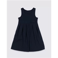 Girls' Cotton Knitted School Pinafore (2-12 Yrs)