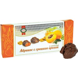 Конфеты в коробке "Абрикос с грецким орехом", 150 г, шт