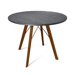 Стол SHT-TU9/TT 90 МДФ
                        темный орех / каменный уголь