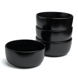 НАБОР САЛАТНИКОВ BRONCO "CHOICE BLACK" 15 СМ 4ШТ