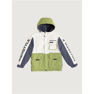 Куртка утеплённая для мальчика NIKASTYLE 4м4525 Кешью лайм Nikastyle