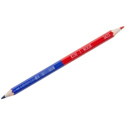 Карандаш двухцветный Koh-I-Noor, синий-красный, утолщенный