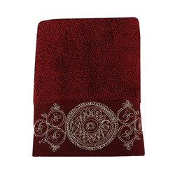 Махровoе Лицевое Полотенцe 50x90 см Tuğra Bordo 50x90cm Havlu - EcoCotton