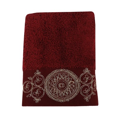 Махровoе Лицевое Полотенцe 50x90 см Tuğra Bordo 50x90cm Havlu - EcoCotton