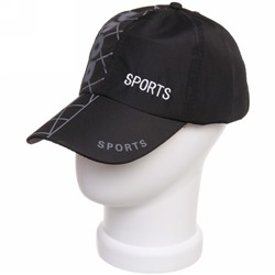 Бейсболка спортивная "Sport", цвет черный, р58