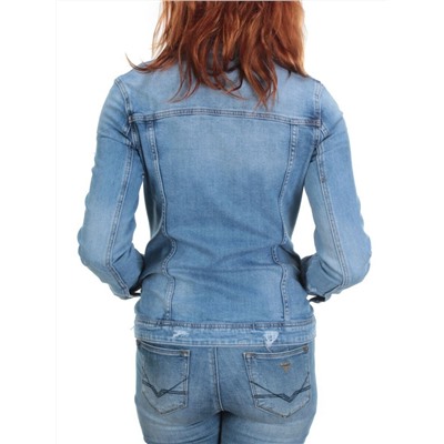TB105 BLUE Куртка джинсовая женская (95% хлопок, 5% стрейч)