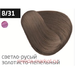 OLLIN PERFORMANCE  8/31 светло-русый золотисто-пепельный 60мл Перманентная крем-краска для волос