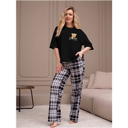 Женский костюм Мишель-4 КЖ-129 / чёрный